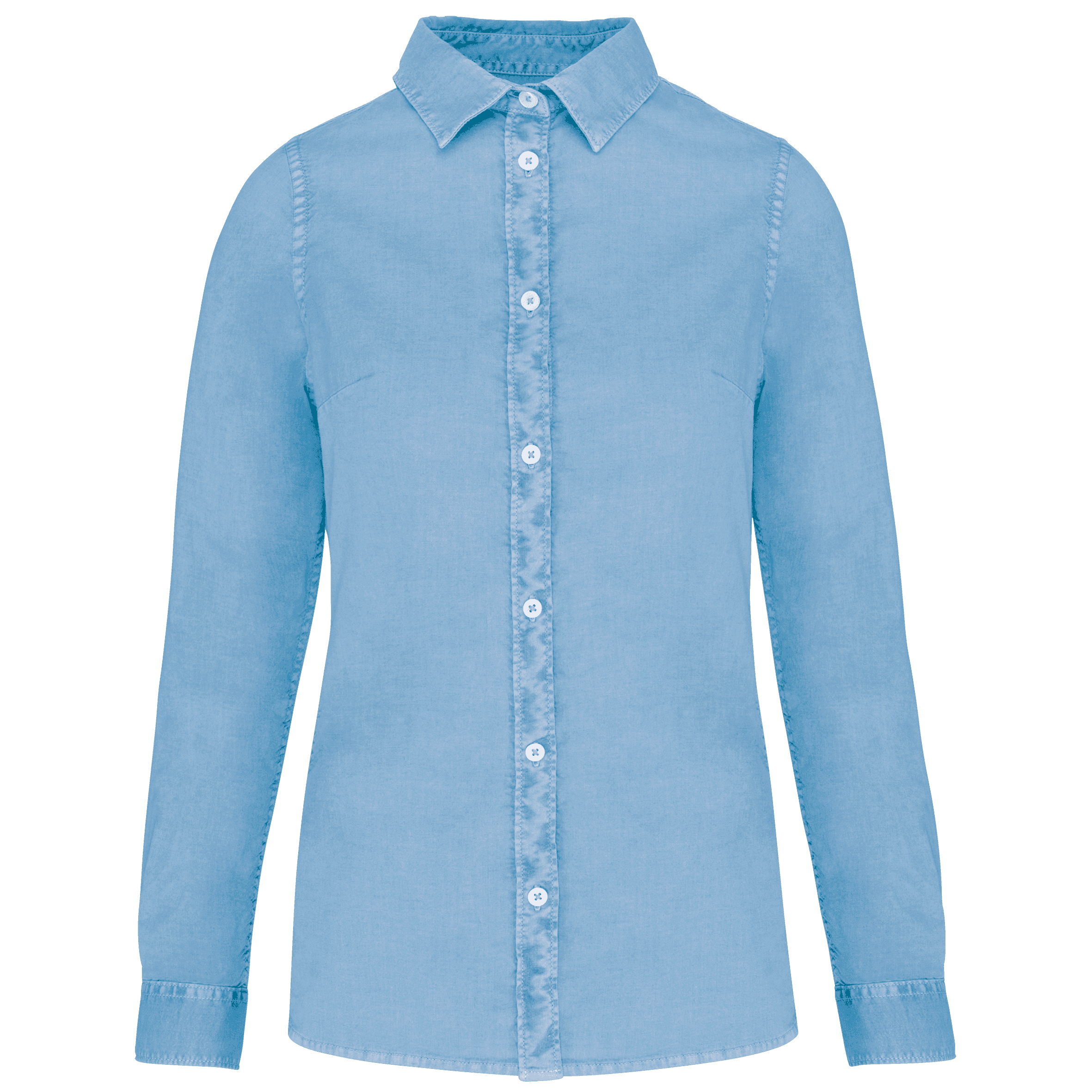 Chemise écoresponsable délavée femme